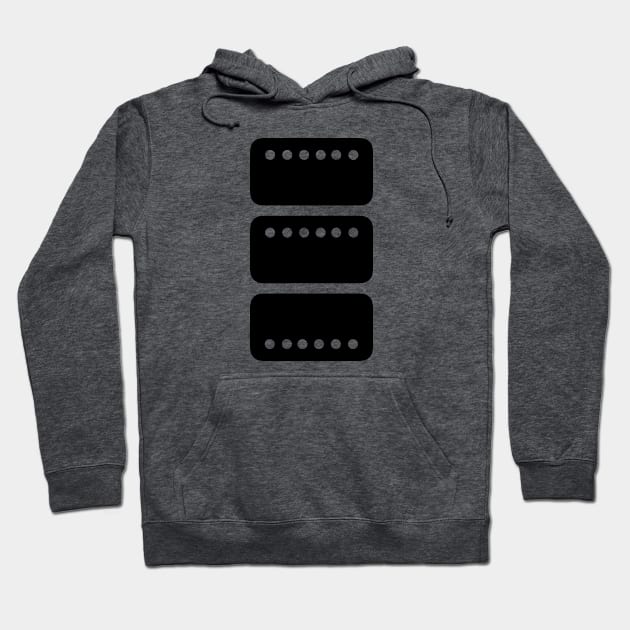 Les Paul Pickups - triple pickup covered Hoodie by C E Richards